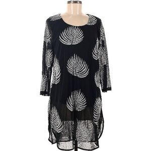 Alfani Monochrome Leaf Pattern Long Blouse or Dress